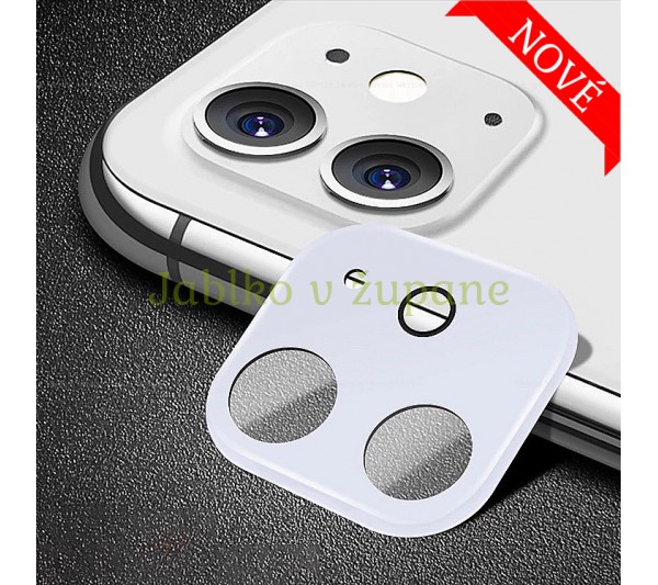 Ochranný kryt so sklom pre fotoaparát iPhone 11 - biely