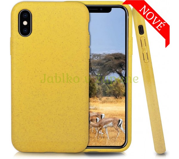Eco Bio kryt iPhone X, XS - žltý