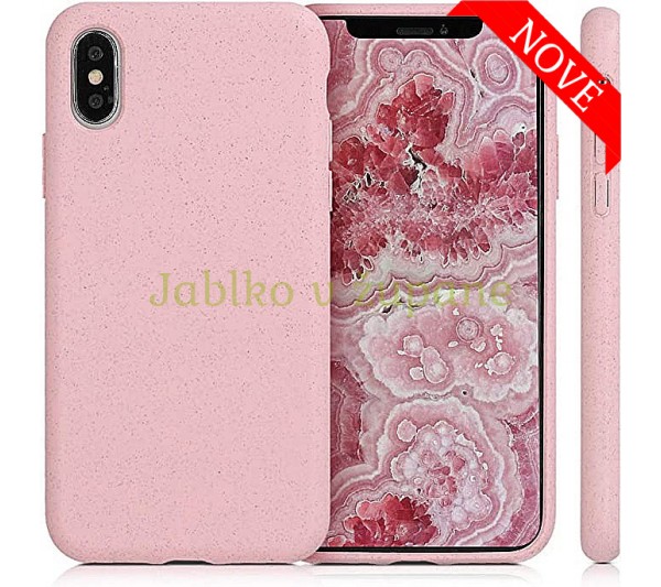 Eco Bio kryt iPhone X, XS - ružový