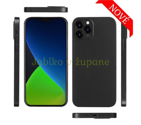 Ultratenký kryt Full iPhone 12 Pro - čierny