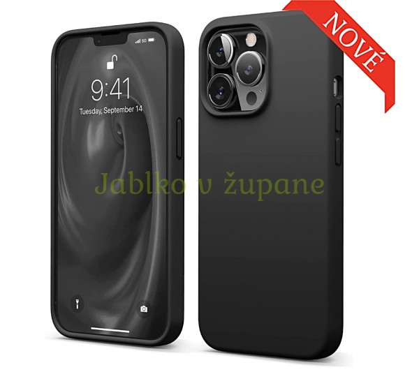 Silikónový kryt iPhone 13 Pro Max - čierny