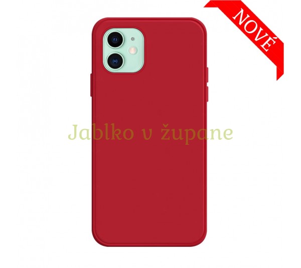 Silikónový kryt iPhone 12 Mini - červený